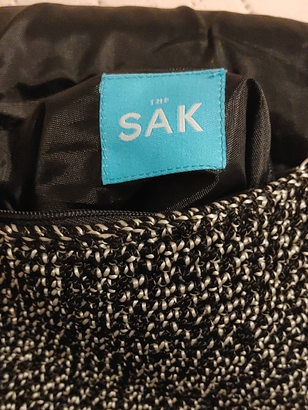 The Sak Black & White Woven Flap Mini Crossbody - Picture 3 of 8